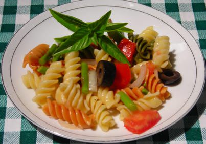 Vegetable Fusilli Salad Plate