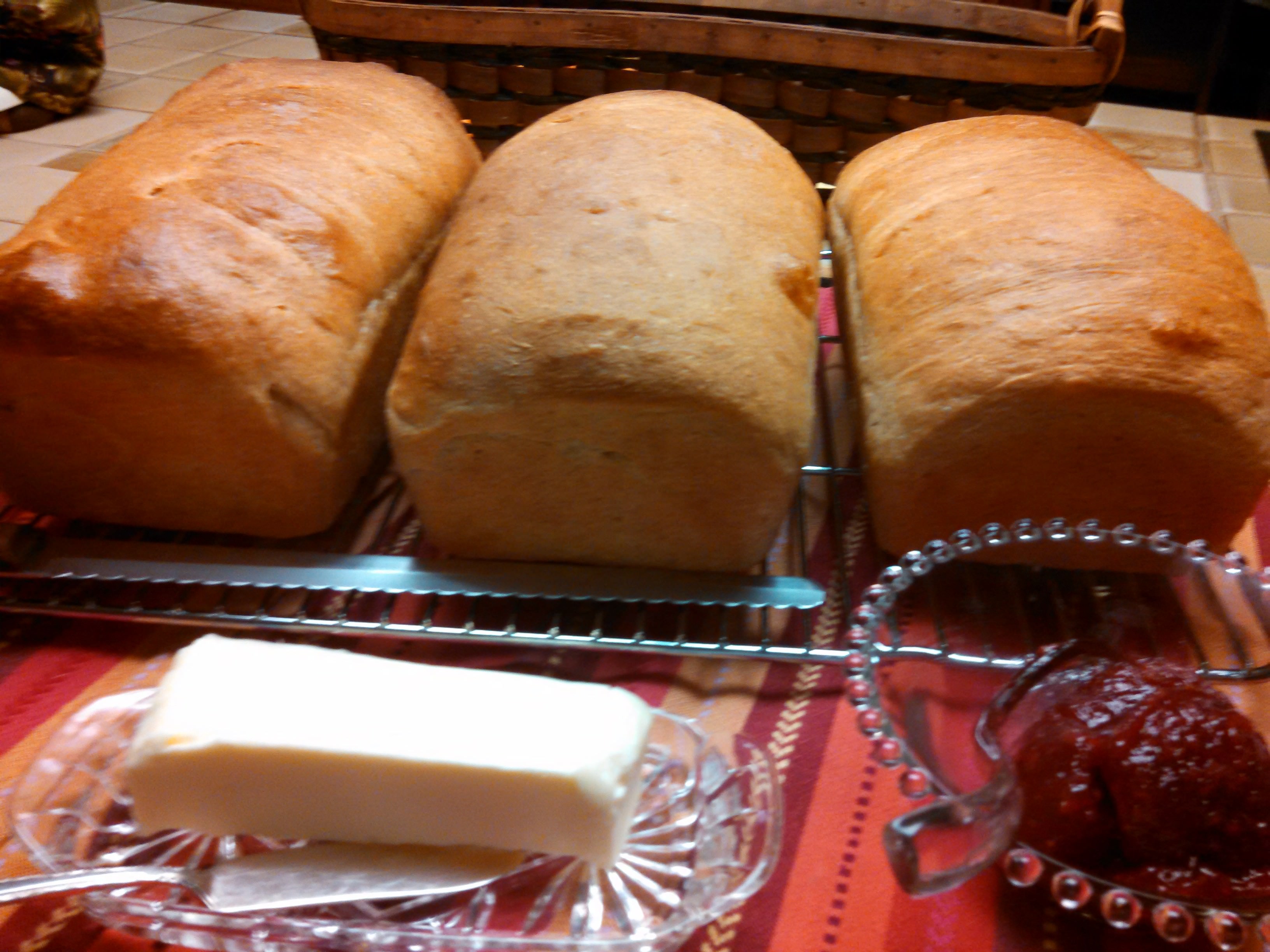 Baked Honey Whole Wheat Bread