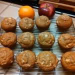 Whole Wheat Flax Seed Apple Muffins