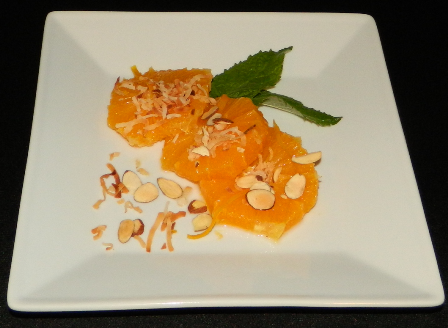 Caramelized Oranges with Almonds
