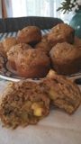 Whole Wheat Flax Seed-Apple Muffins