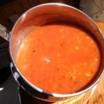 Cooking Ginger, Tomato, Lentil Soup