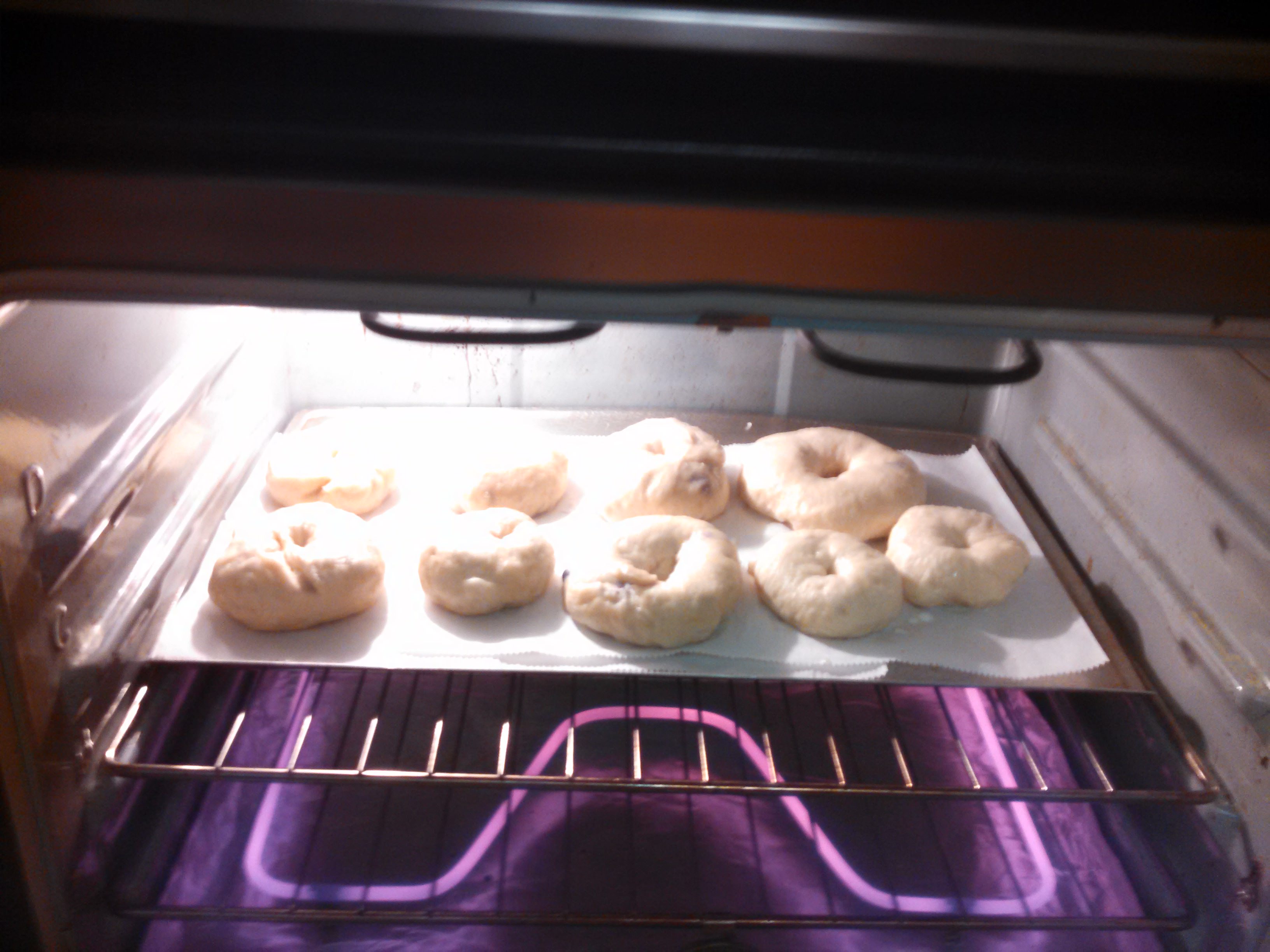 Baking the bagels
