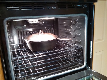 Baking in the convestion oven at 325 F